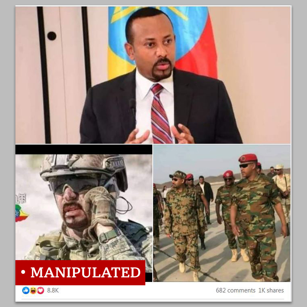 وصفت صورة رئيس وزراء إثيوبيا بأنه " تم التلاعب بها"