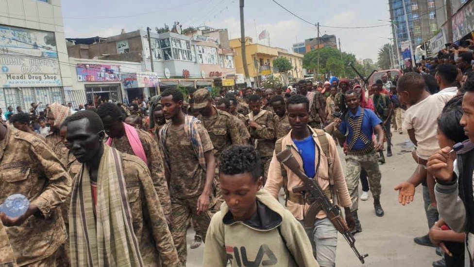الأسرى من الجنود الإثيوبيين