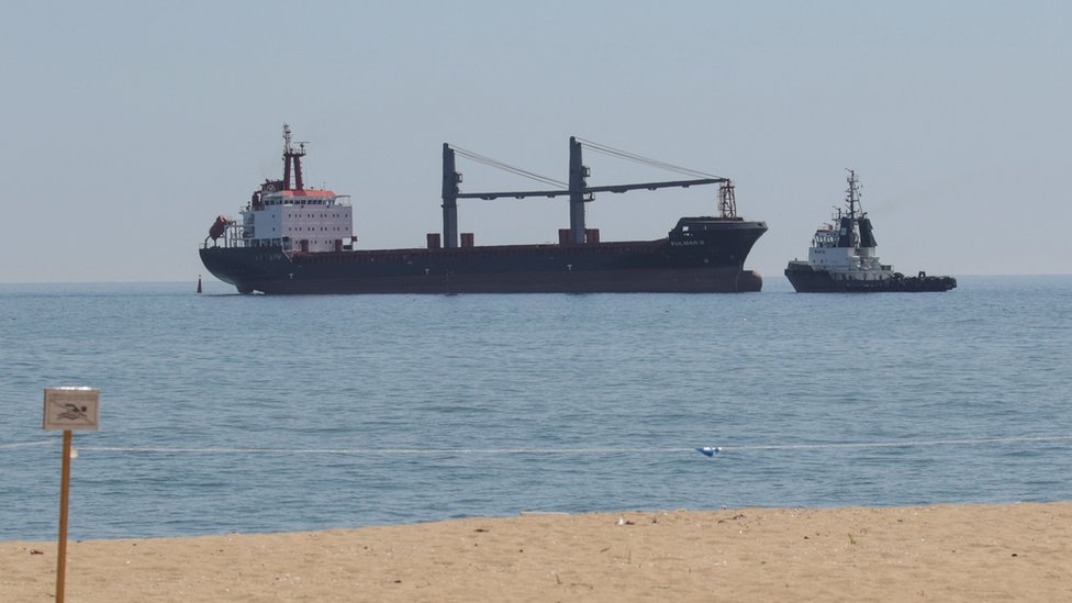 سفينة محملة بالحبوب من أوكرانيا.