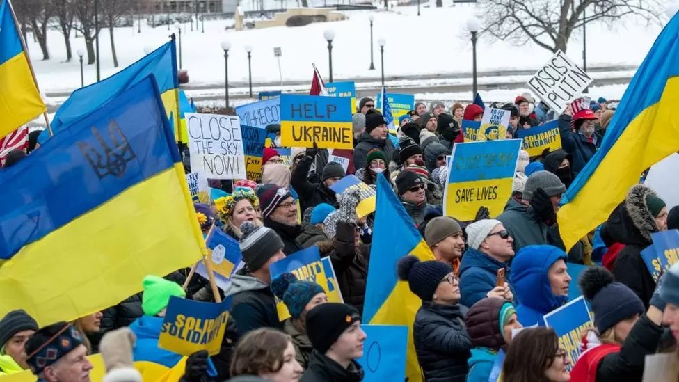 مظاهرات داعمة لأوكرانيا