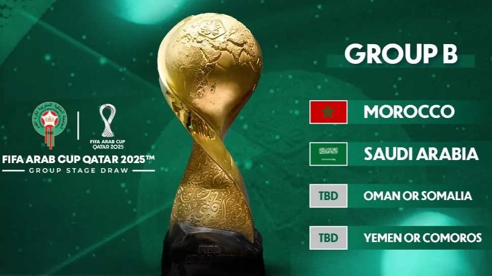 التوقيت والقنوات الناقلة لمباراة المغرب والسعودية بكأس العرب 2025